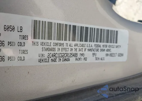 2012 Chrysler Town & Country Touring-L из США, поврежденный, VIN 2C4RC1CG2CR125489